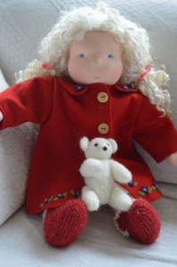 poppelien doll with wintercoat